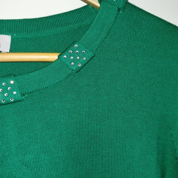 Carole REED GREEN SWEATER SIZE MEDIUM - Picture 2 of 5